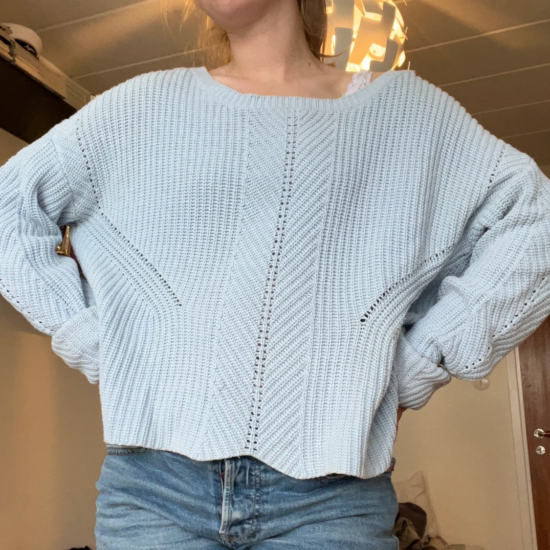 Oversized stickad tröja 