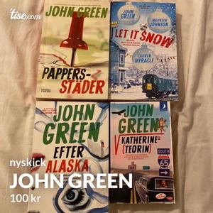 John Green böcker - Nyskick, alla för 100kr och 1 för 40kr🤍🤍