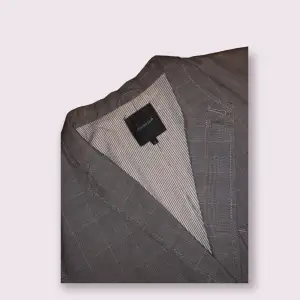 Vintage Style Grey Check Blazer  Storlek: L Skick: OK