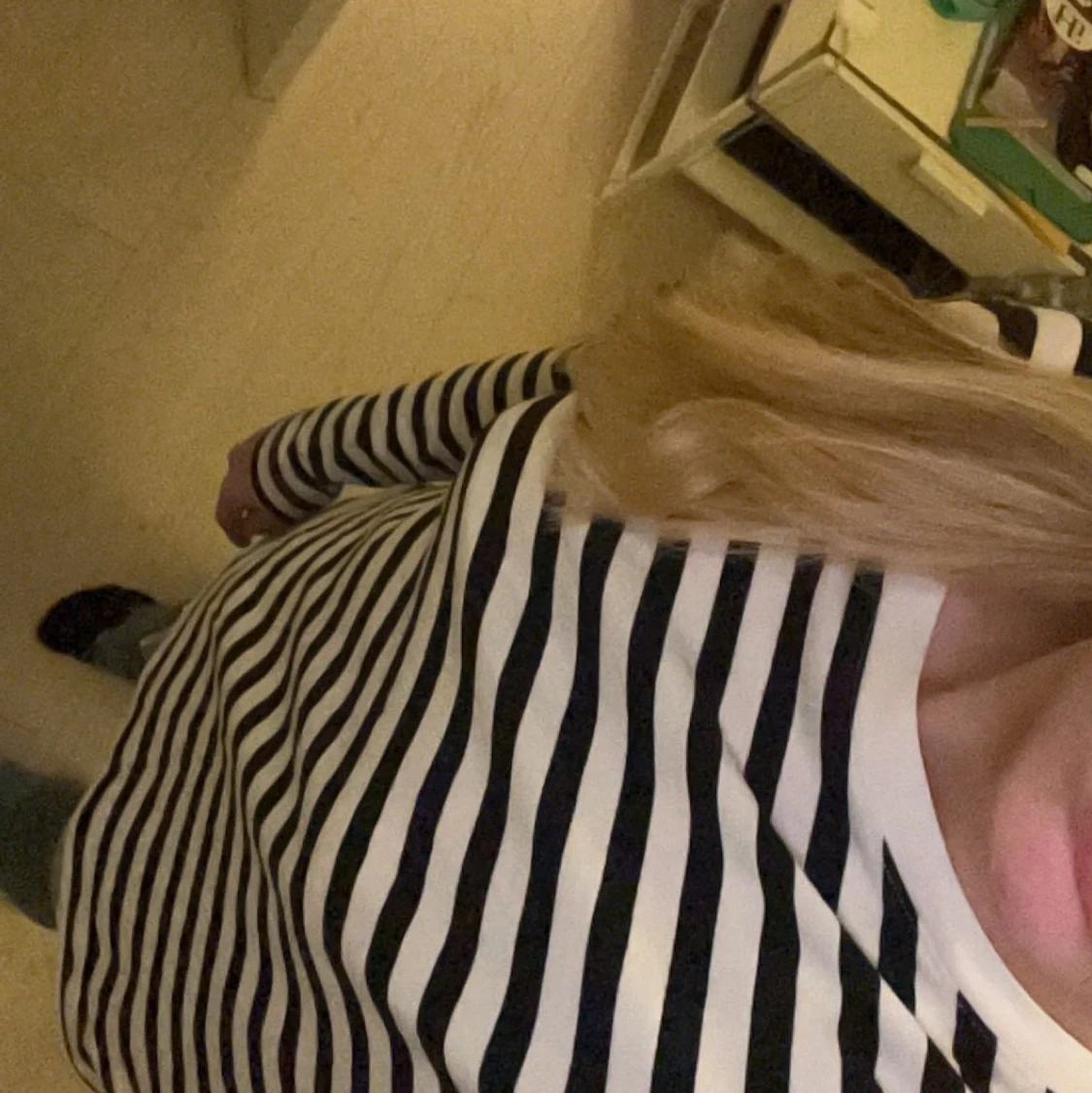 En randig långärmad  - 90