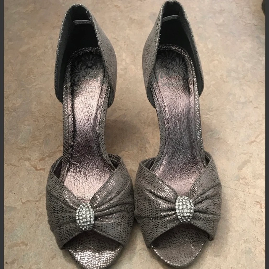 Bianco klackskor silver Storlek 37