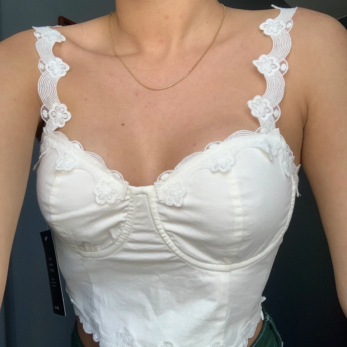 white corset top 