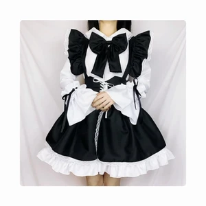 Lolita maid dress - Super söt klänning som tyvärr ej kommer till användning. Endast använd för foton (bild 2-3). Klänningen är från Youvimi och kostar ca 450 kr (exklusive skatt och frakt). Säljer lite billigare än så, men klänningen är så gott som oanvänd och i bra skick 💕