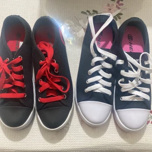 Sko för barn - Dessa skor är oanvända och köpte både skorna för 1000kr. Jag säljer både för 600kr. Dessa skor är till både tjejer och killar. Både skorna är i storlek 38 så den som är intresserad sjriv till mig.