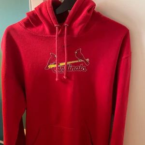 Nike hoodie - Köpt på Plick för längesen men har inte haft användning för den, den är i fint skick och jag har dragit åt den längst ner så den inte är rak men det kan man ta ut. L i barnstorlek så den sitter typ XS/S