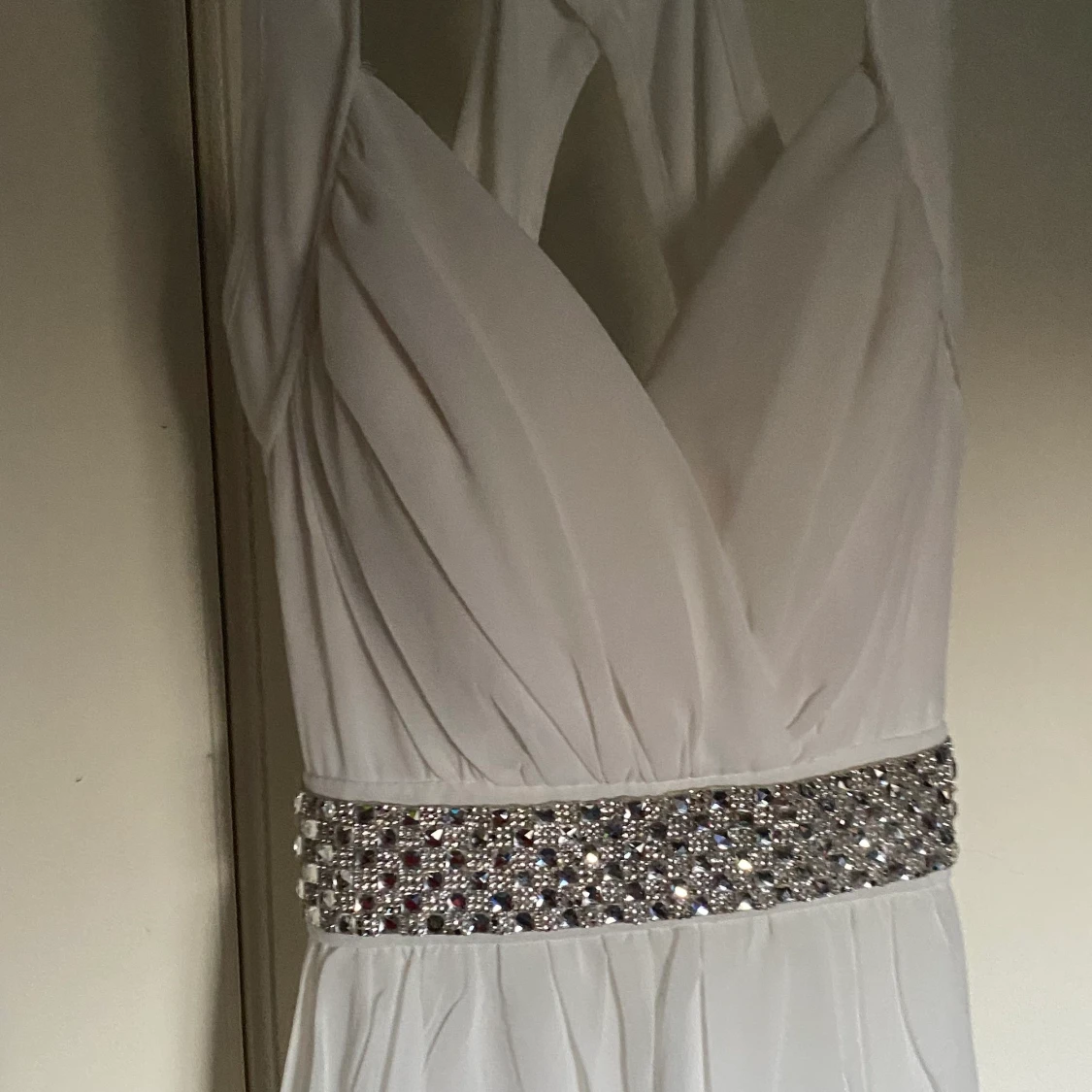 vit kort klänning - 90