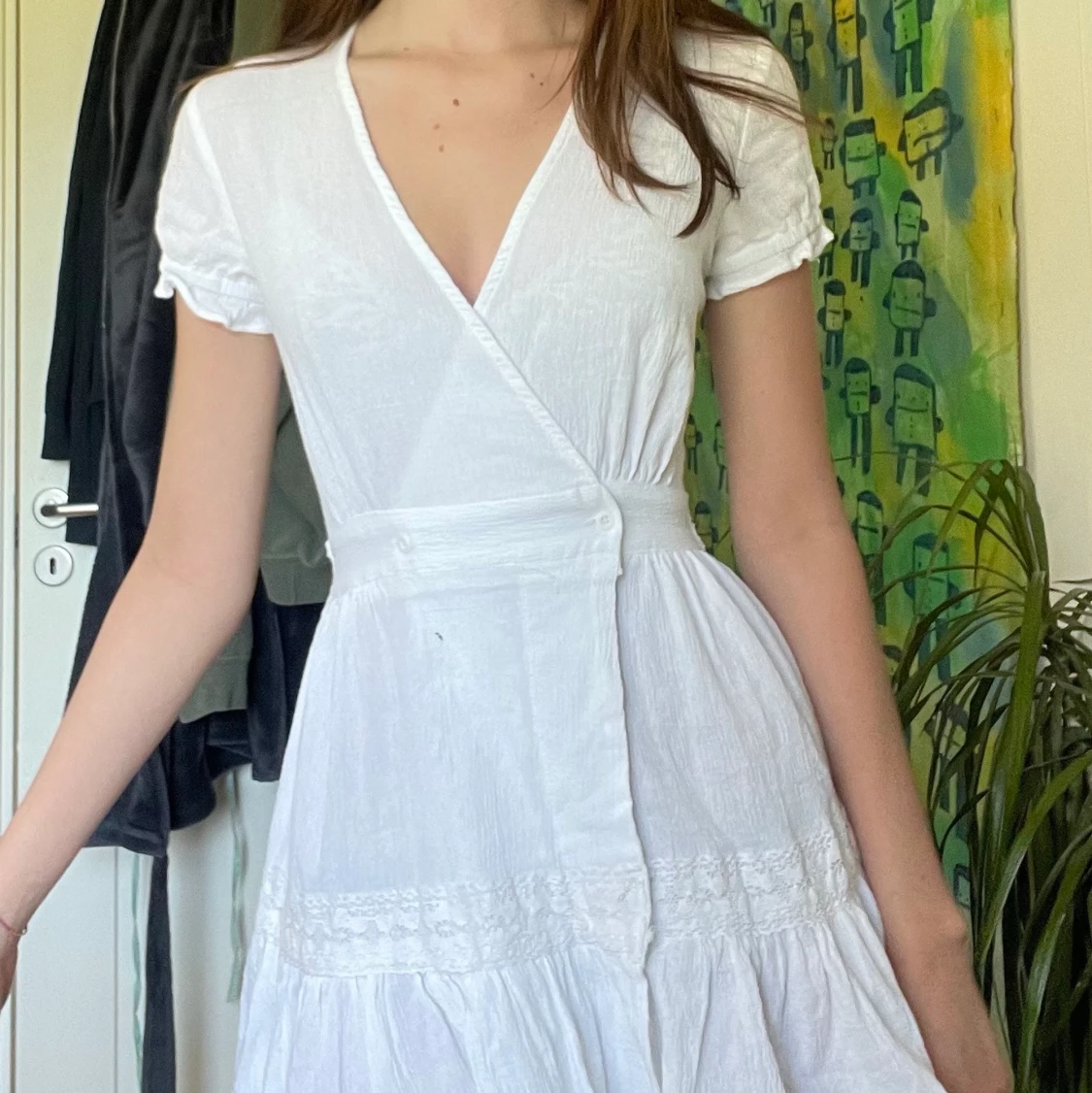 Vit klänning