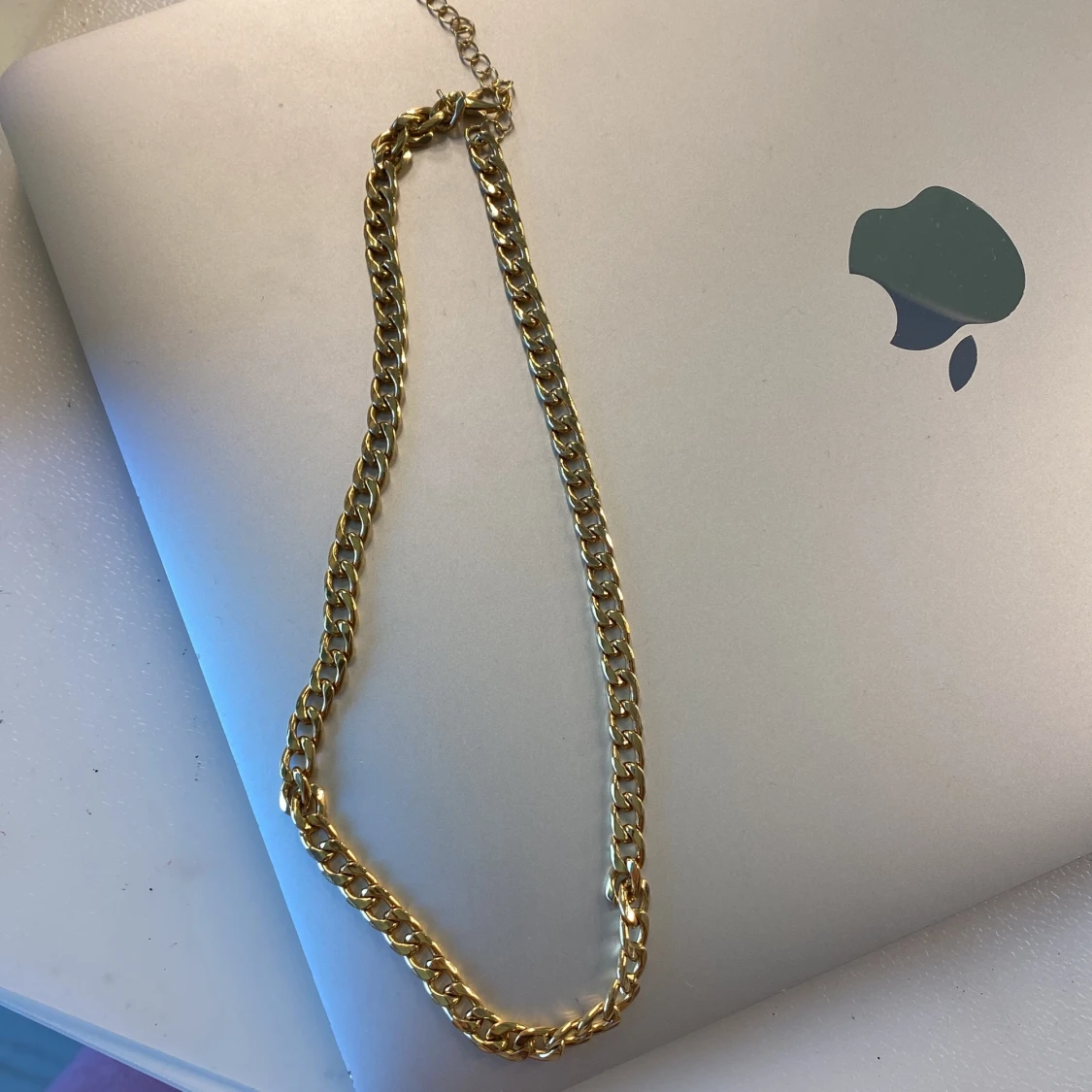 Kedja i 14k guldplätering - 90