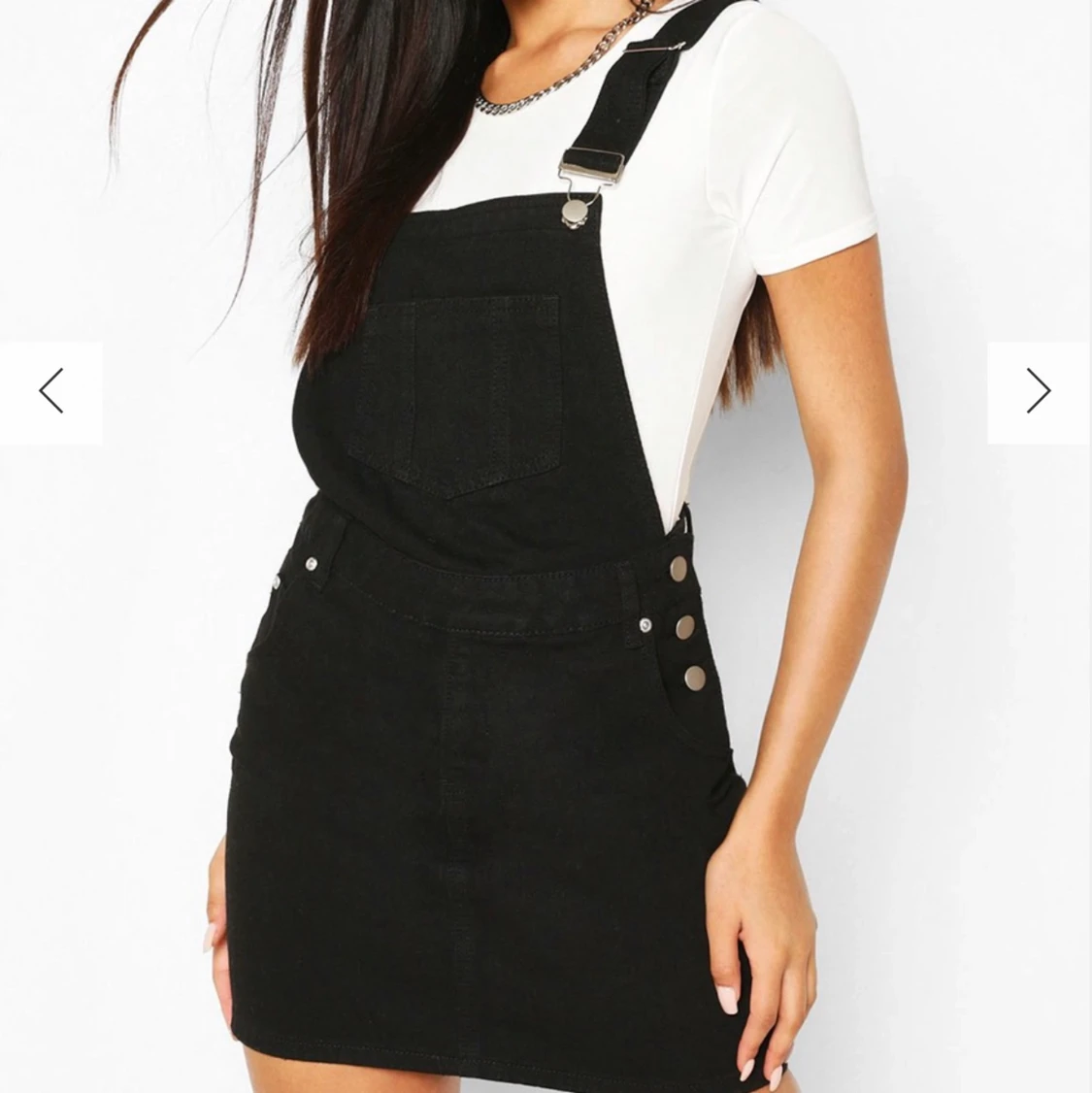 Hängselklänning svart