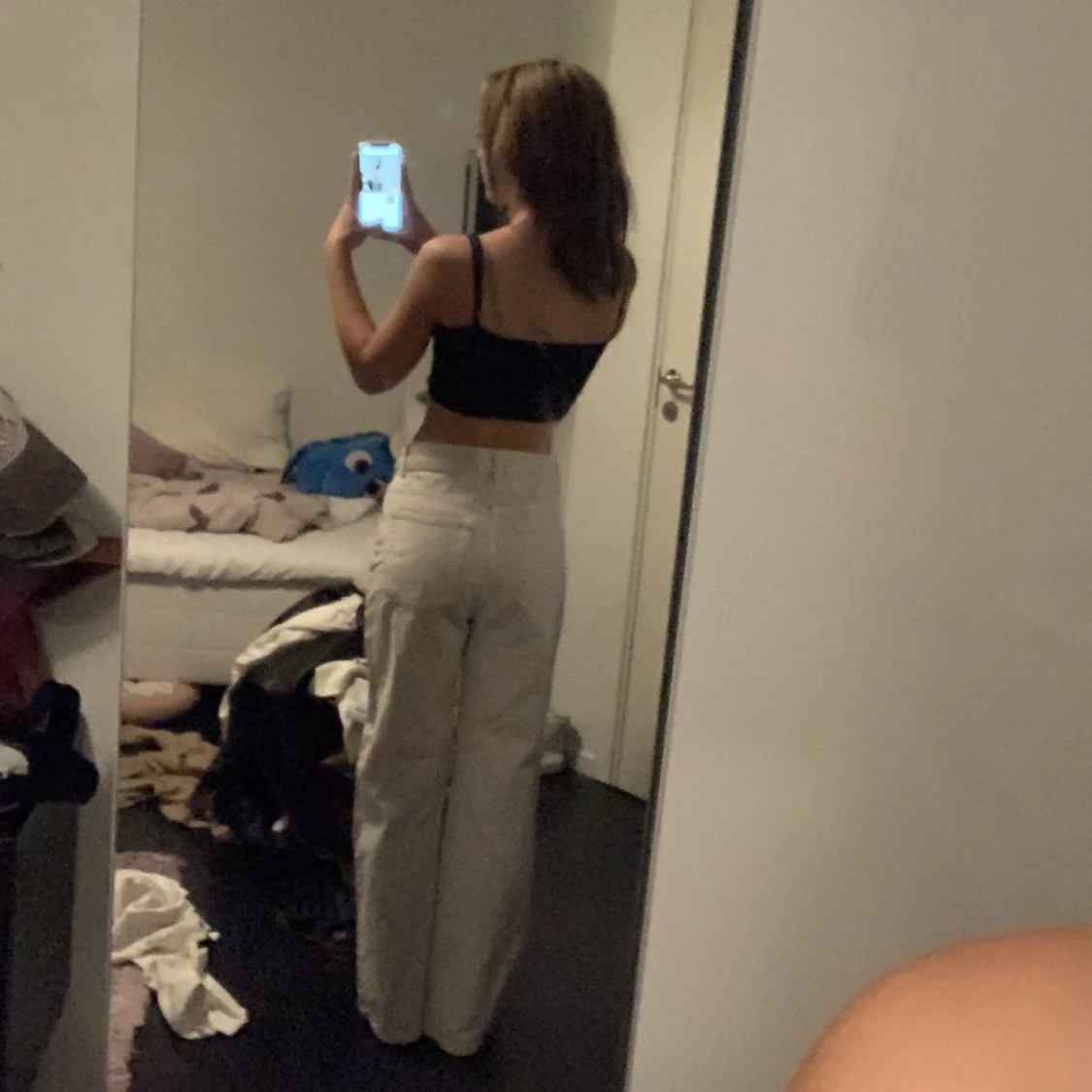 H&M vit beiga jeans | storlek : 36 - 90