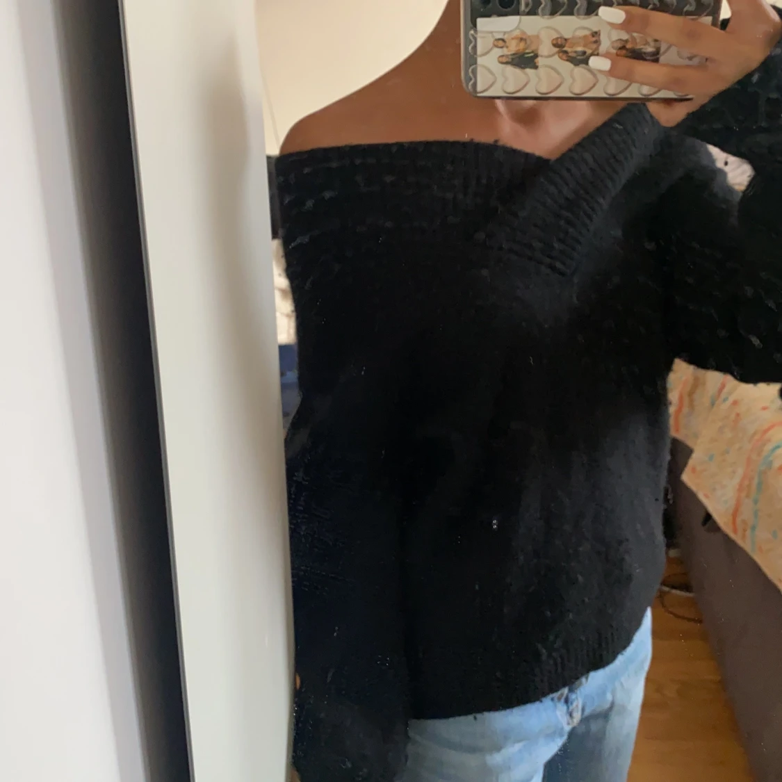 Stickad offshoulder