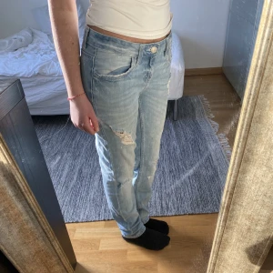 blåa low Rise byxor - Blåa denim byxor ✨