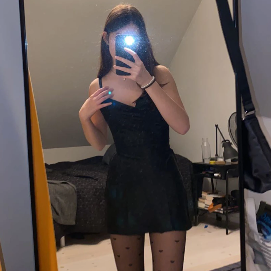 Svart mini klänning - 90