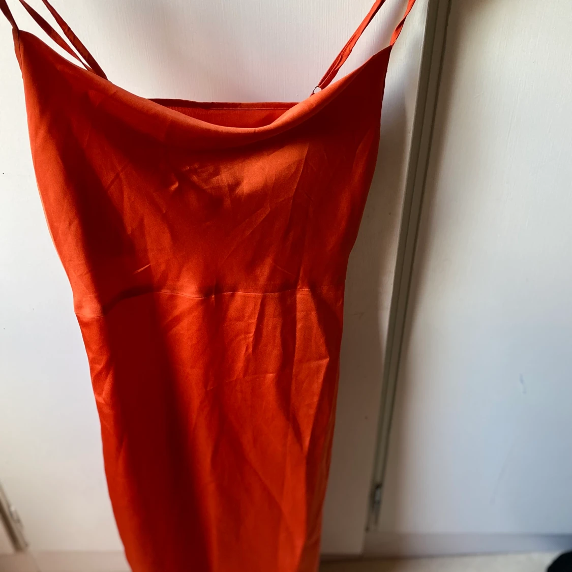 Missguided satin dress-rust  - 90