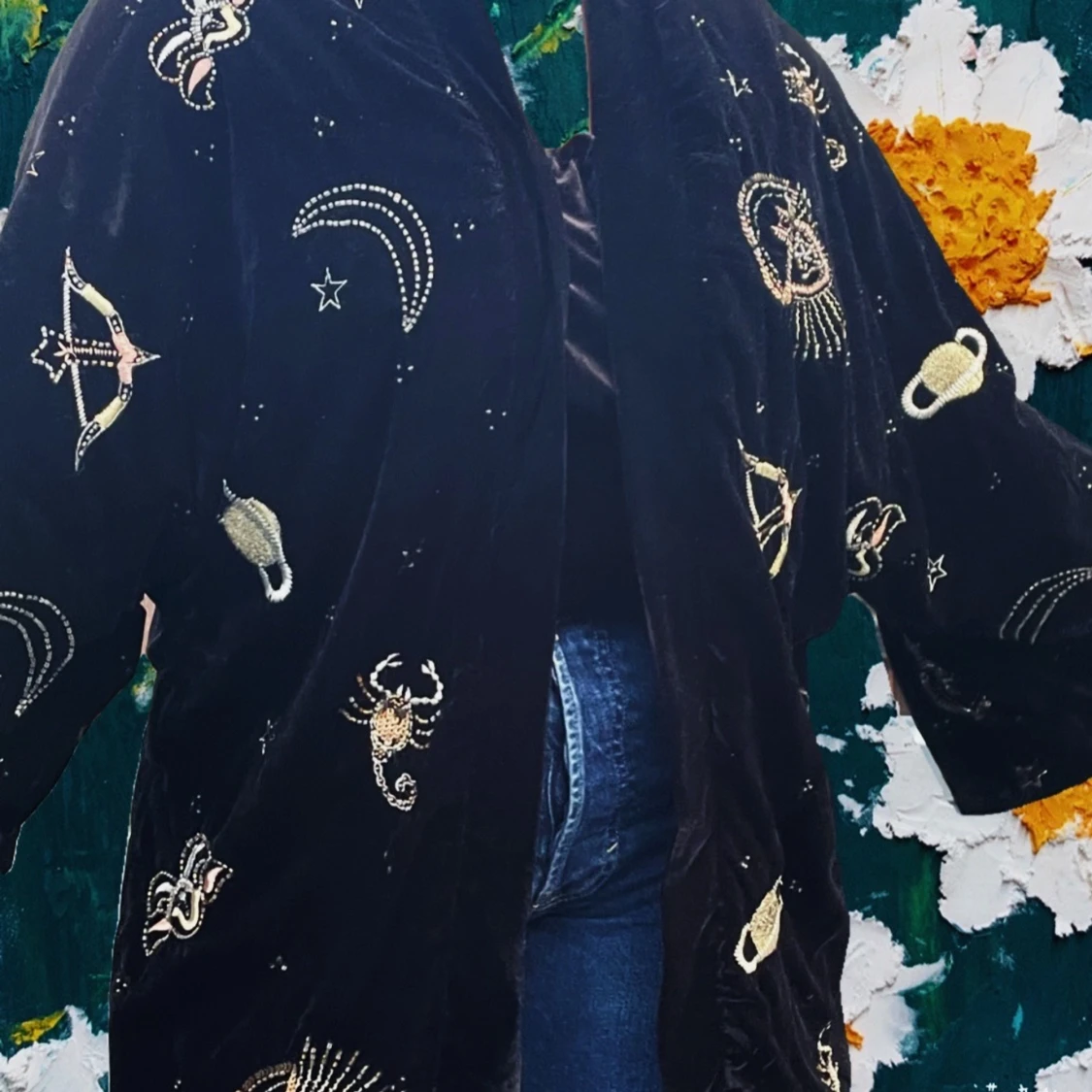 Pimkie Astrologimönstrad Kimono strl L