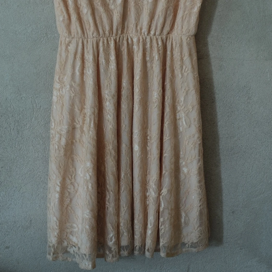 Spetsklänning coral/peach  - 91