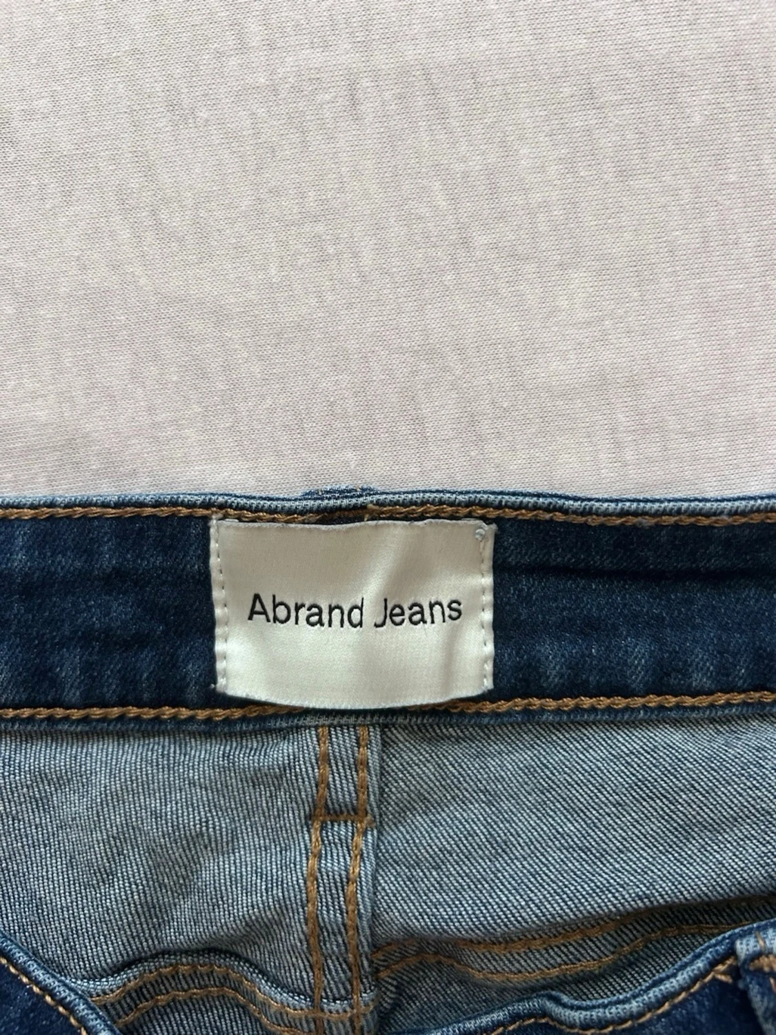 Blå raka jeans med låg midja - 2