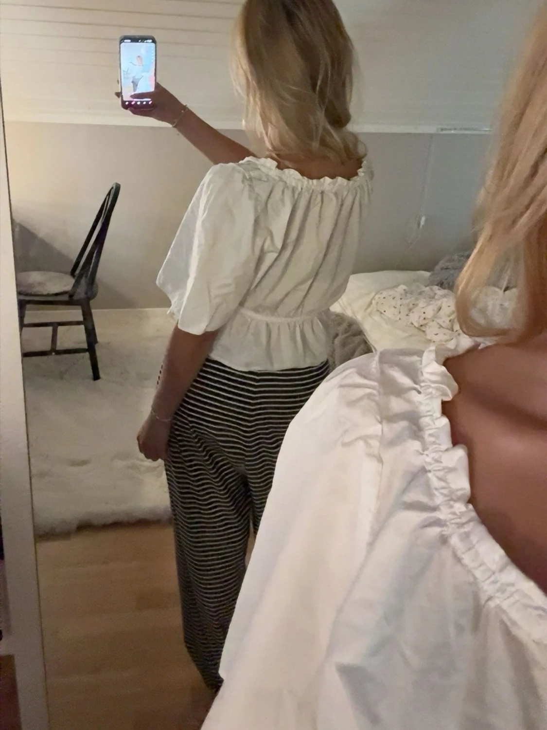 Vit offshoulder blus - 1