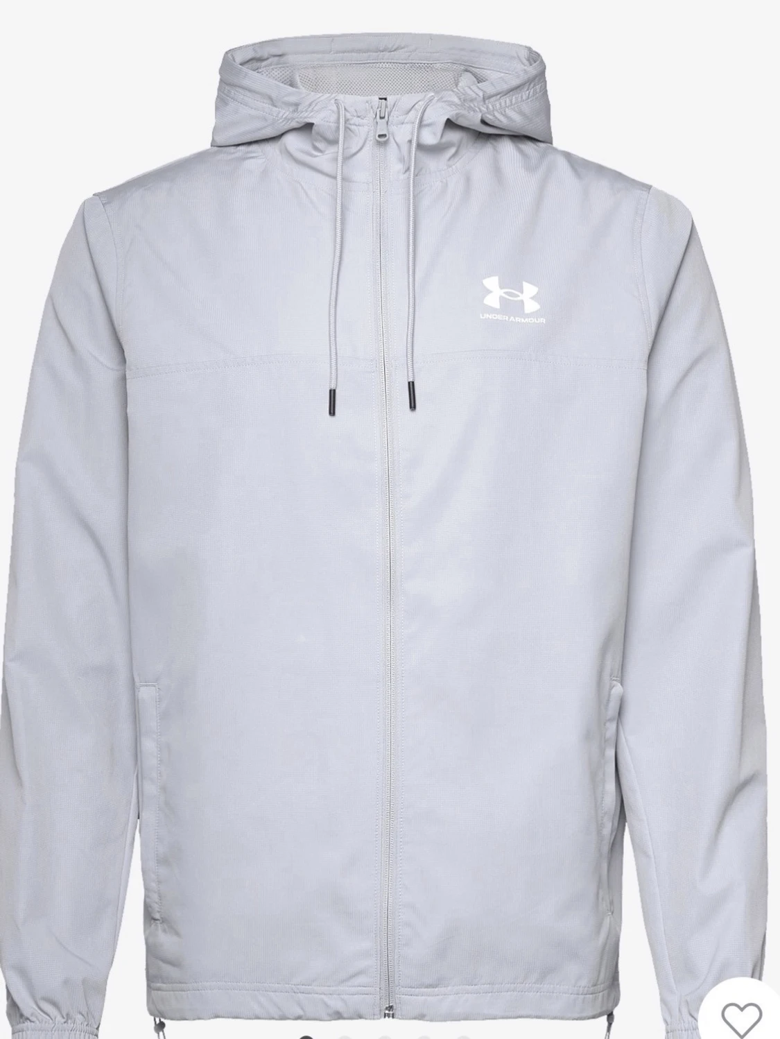 Ljusgrå vindjacka från Under Armour