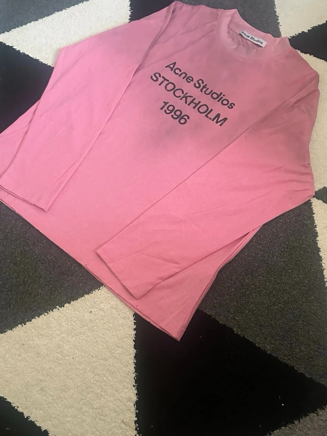 Rosa långärmad tröja Acne Studios