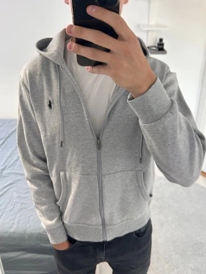 Ralph lauren grå ziphoodie - Ralph lauren grå ziphoodie