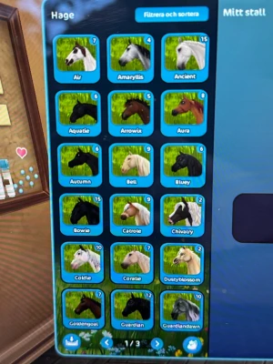 Star stable konto  - Säljer nu mitt gamla star stable konto med lifetime star rider + 44 hästar, blandade gen 1,2 och 3. Kontot kommer med 709 star coins men som förnyas varje vecka. Level 15 så finns mycket uppdrag och kul kvar, även en hel del utrustning. Säljer kontot pga att jag spelar andra spel nu för tiden, samt behöver pengarna till annat. Köpet genomförs via Swish och köparen får sedan tillgång till e-post och lösenord och kan då byta bägge dessa. Priset ligger där det gör då jag lagt ner mycket pengar 🤗
