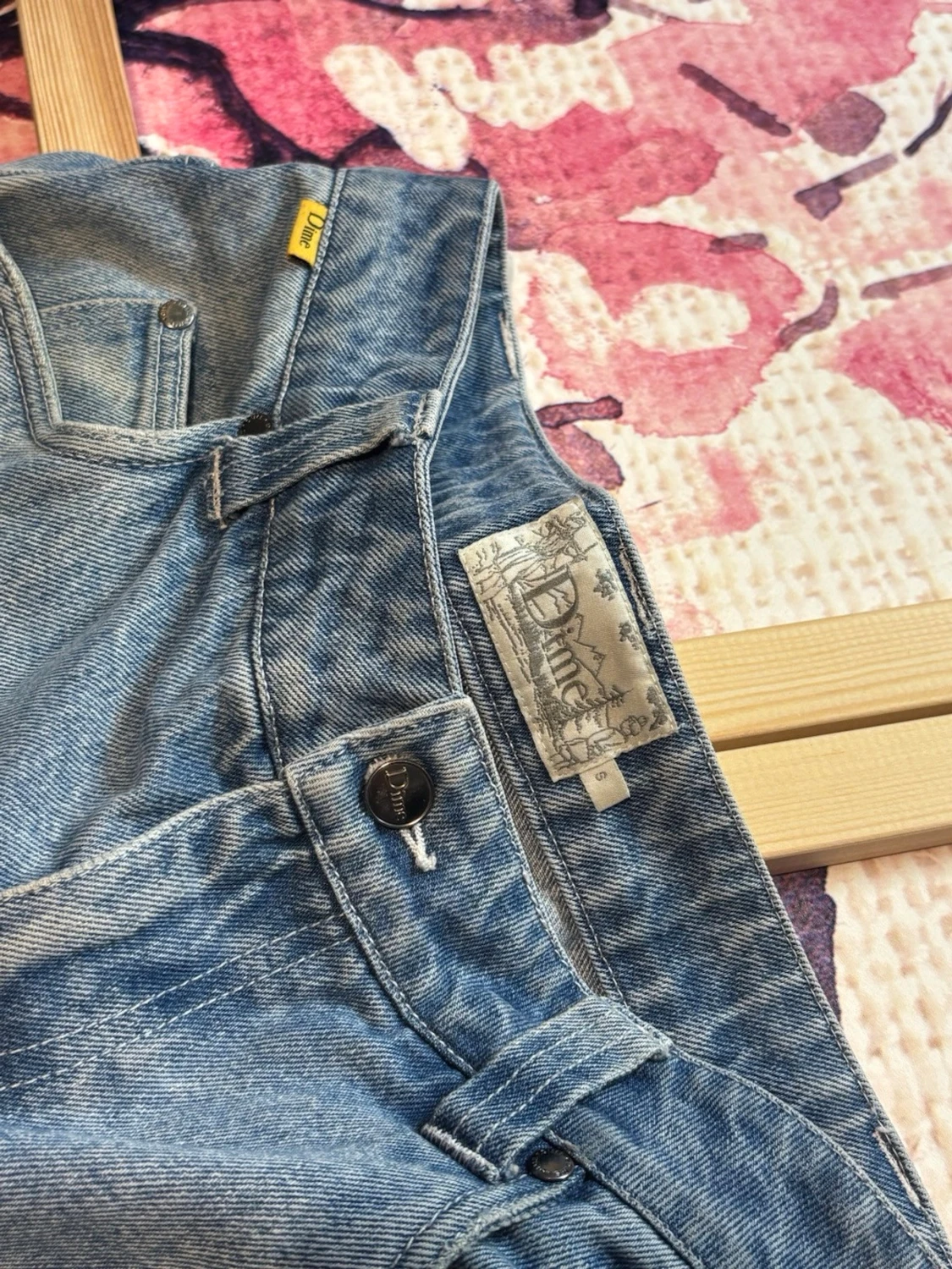 Dime Baggy Denim Jeans / Light Blue Skate Pants - 3