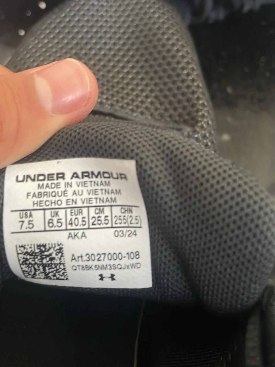 Svarta och blå Under Armour sneakers - 3
