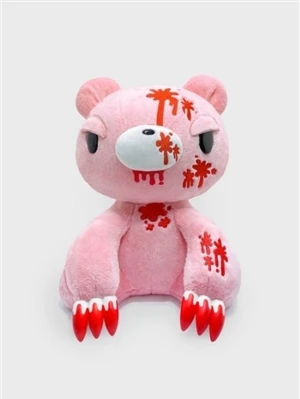 Gloomy bear plushie gosedjur  - Rosa Gloomy Bear gosedjur med röda detaljer. 🩸🩸🩸  Det är från killstar x gloomy kollektionen