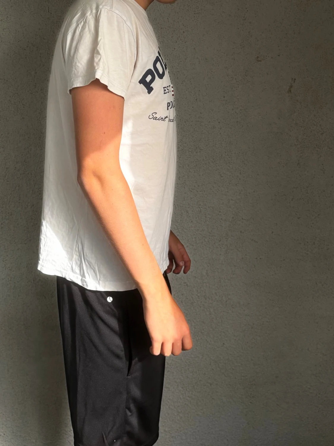 Vit POLO CLUB t-shirt med tryck - 2