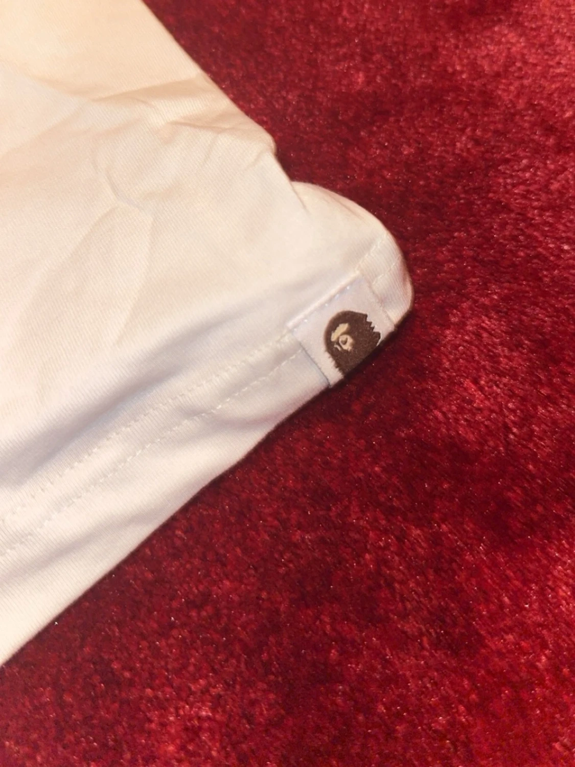 Vit BAPE t-shirt med rosa camo - 3