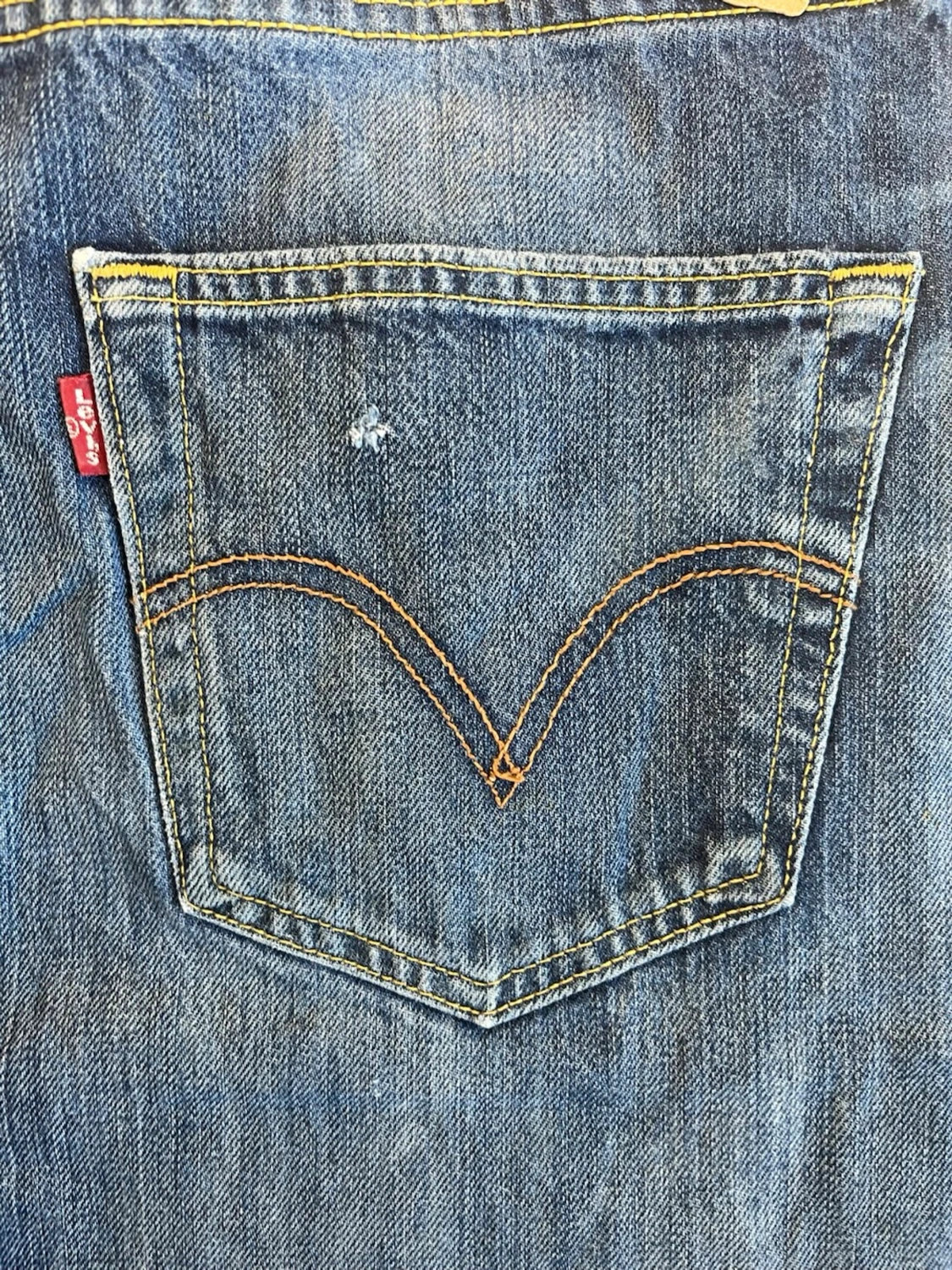 Levi’s 501 W32/L32 Original Fit Jeans Blå Denim Vintage 100% Bomull - 4