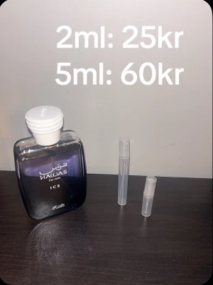 Parfym - Hej, säljer sample på Hawas Ice , priserna står på bilden, är det några frågor kontakta mig och alla orden blir pakat på TikTok namn:Elite_sample. Kolla i mina annonser om ni är intresserad på olika och om ni vill beställa flera på direkten kontakta mig.