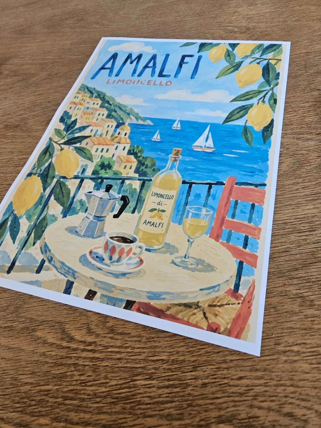 Amalfi limoncello poster A3