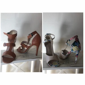 Högklackade skor 2 par - Två par högklackade skor oanvända str 38 200:- för båda