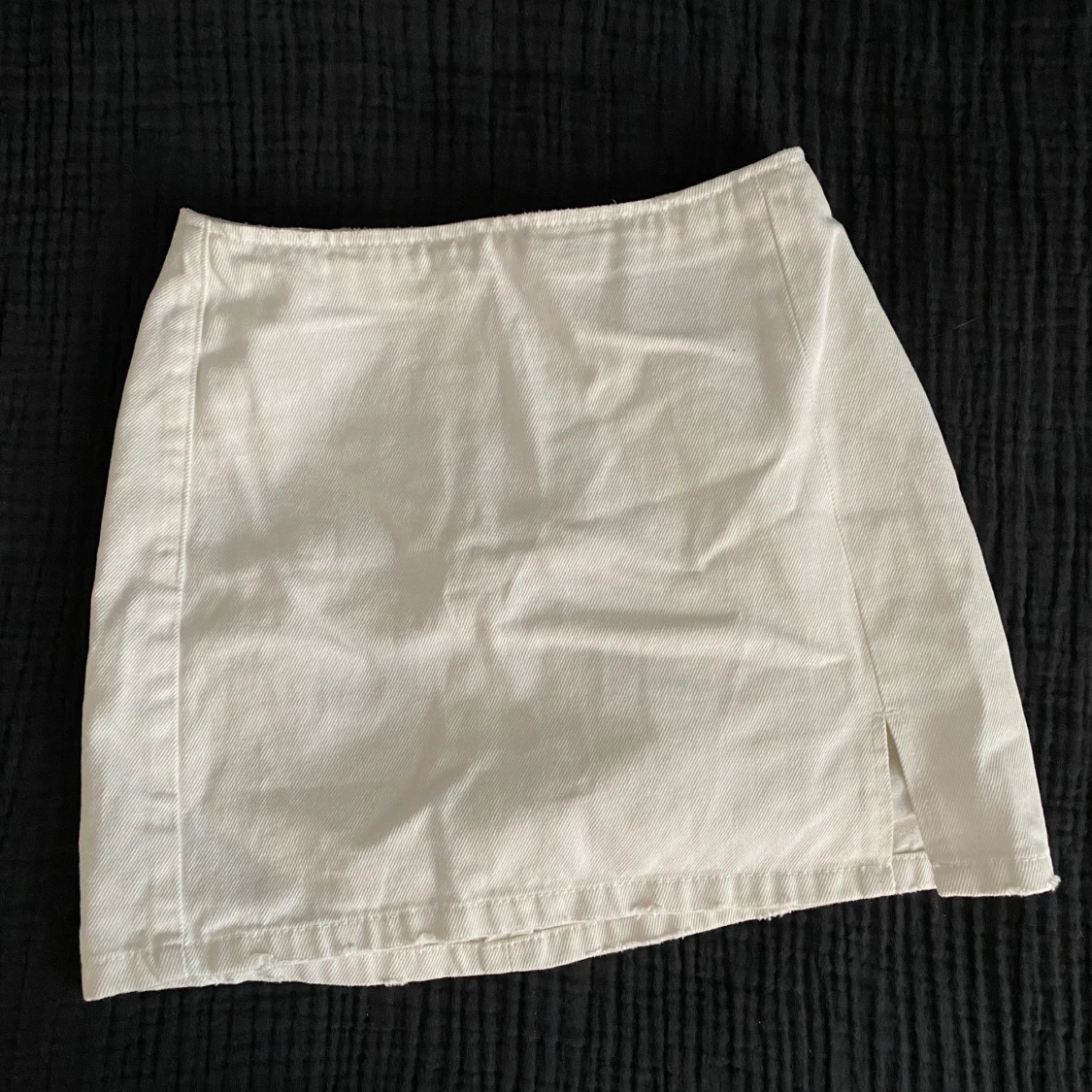 Vit Kjol Med Slits - 90