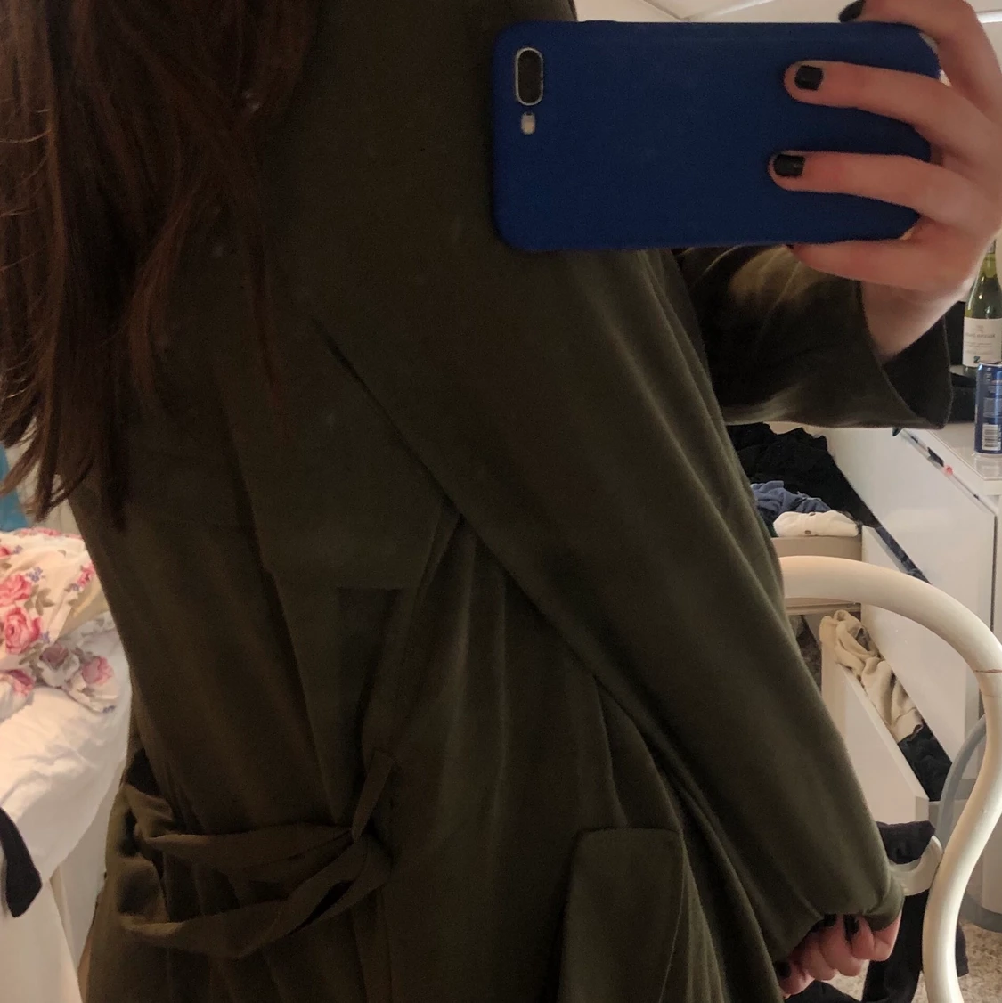 grön kappa från bikbok - 90