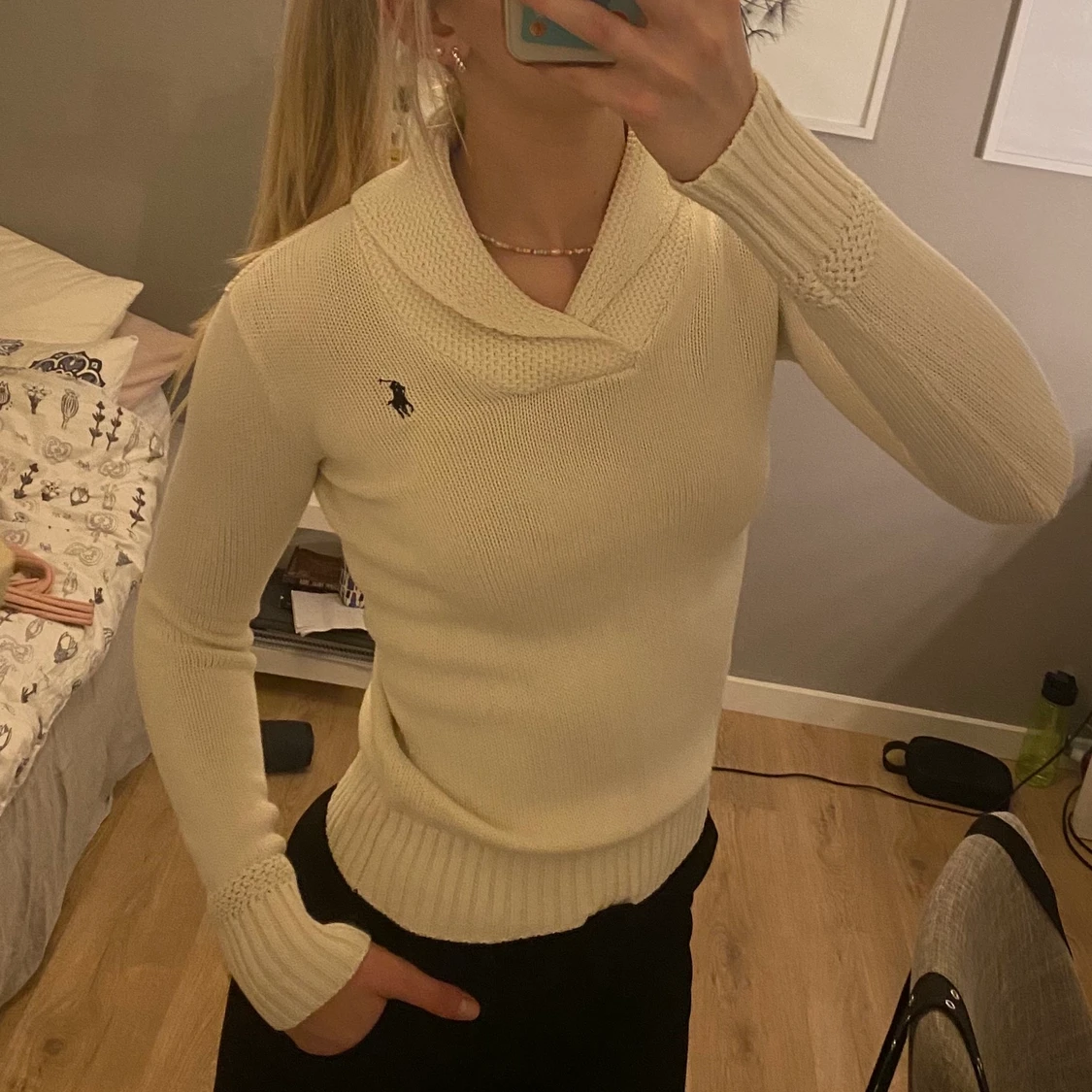 Stickad Ralph Lauren tröja - 90