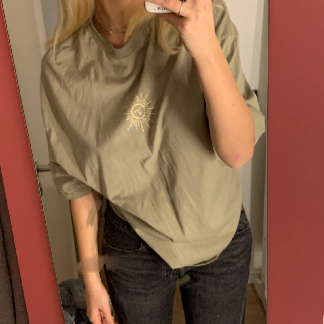 Millitärgrön T-shirt  - 90