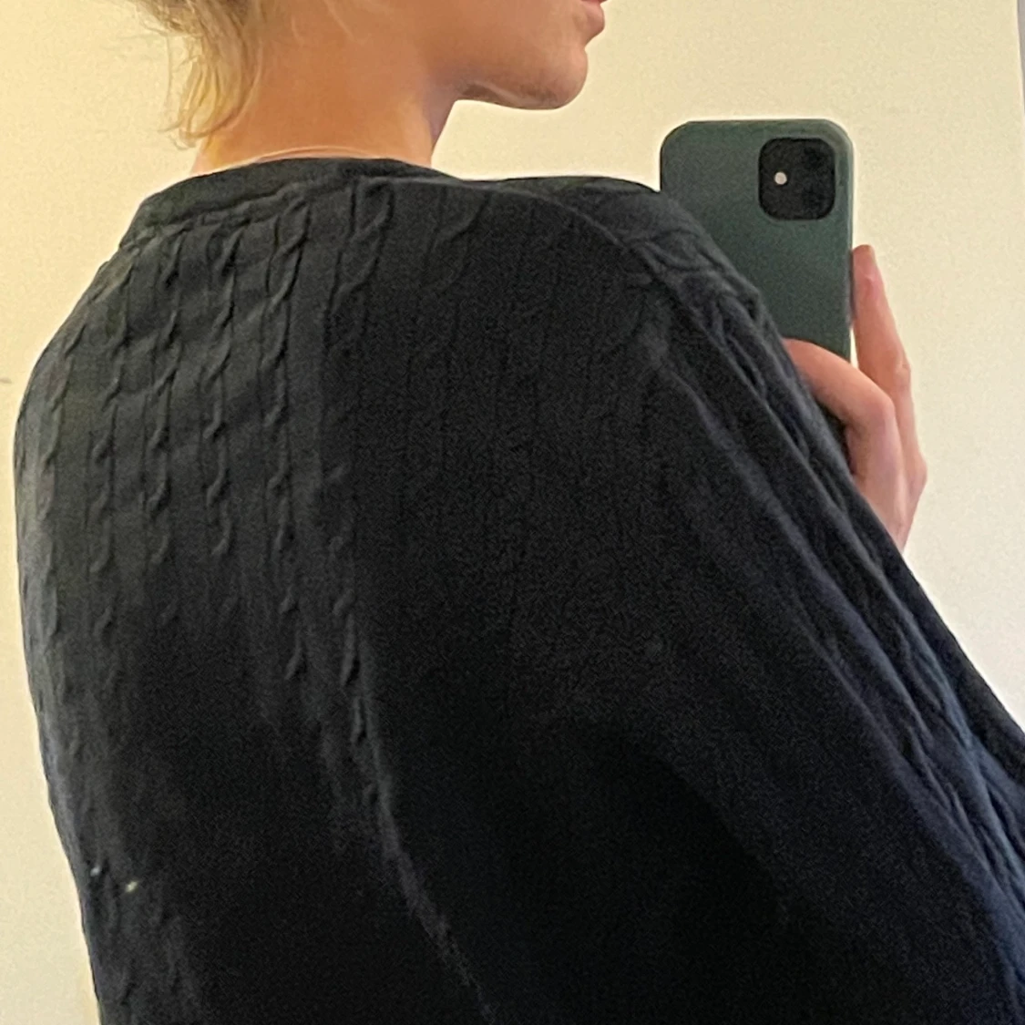 Långärmad tröja mörkblå - 90