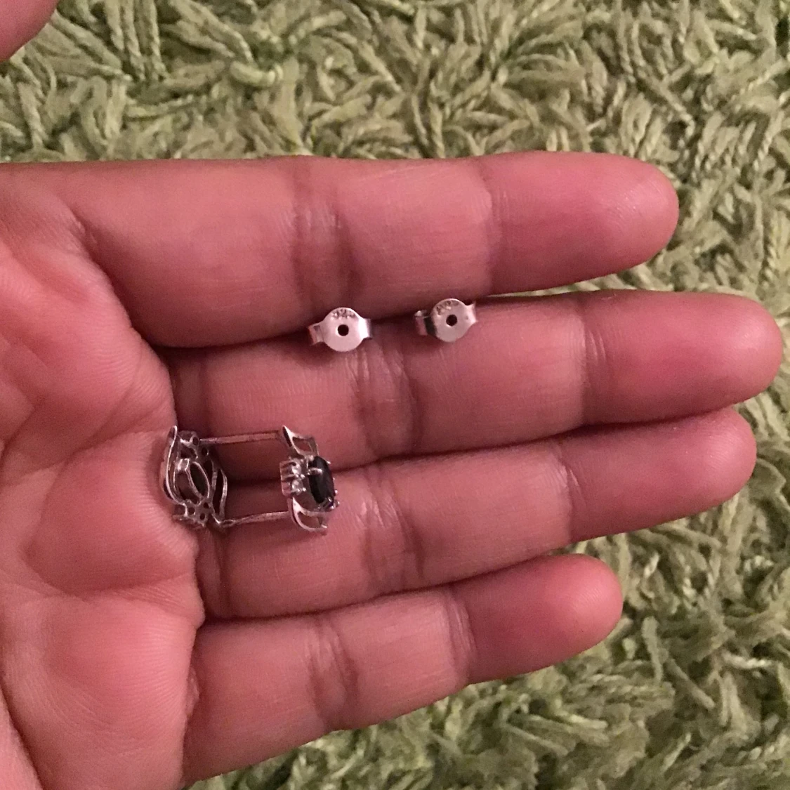 Superfint äkta silver örhängen  - 91