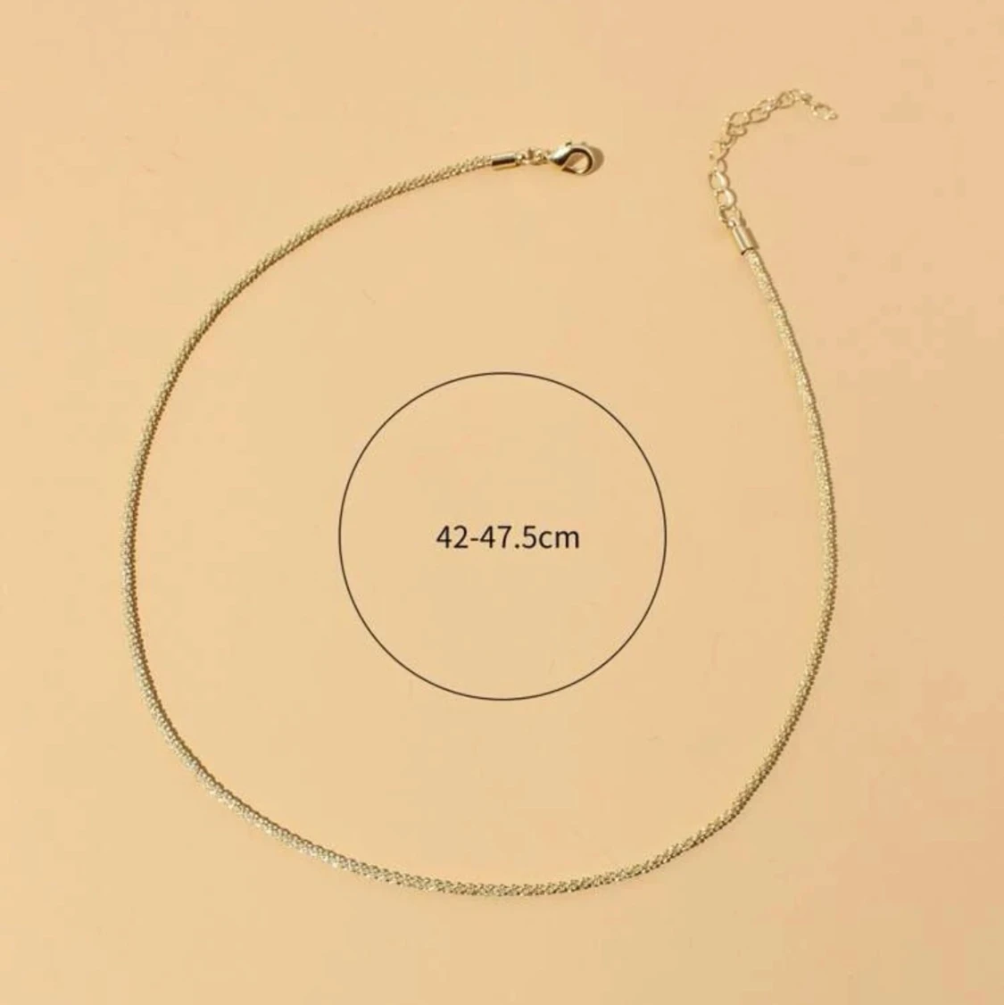 Guld pläterat halsband  - 90