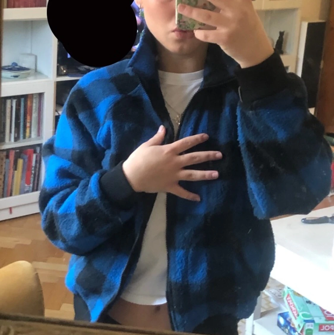 Blå-svart rutig jacka💙🖤 - 91