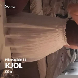 Kjol vit plisserad  - Använd en gång, kostade 120. Säljer till högst budande eller pris vi kommer överens om i chatten. 