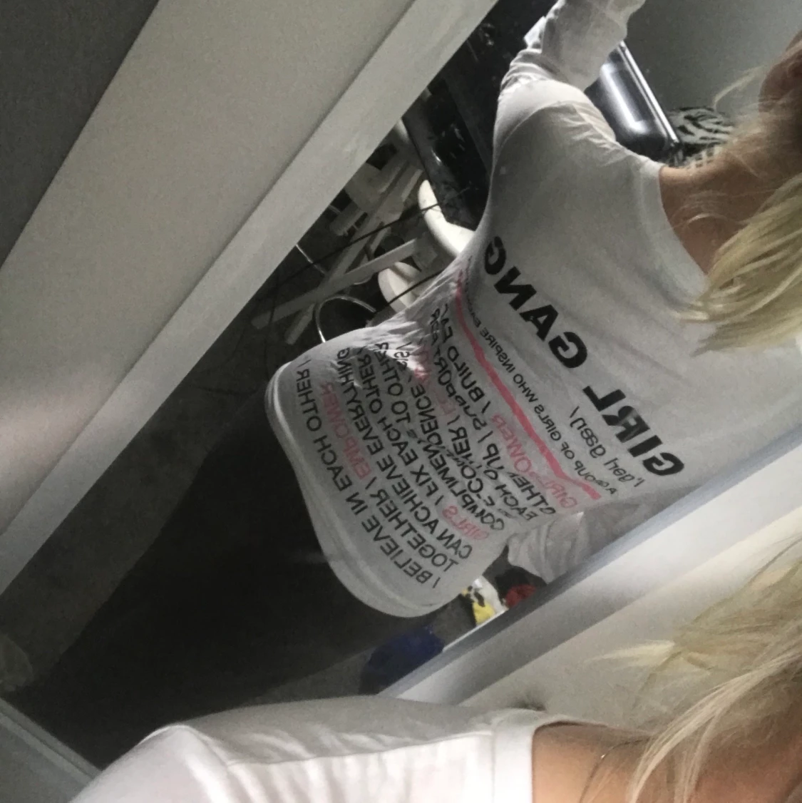 Vit långarmad tröja  - 91