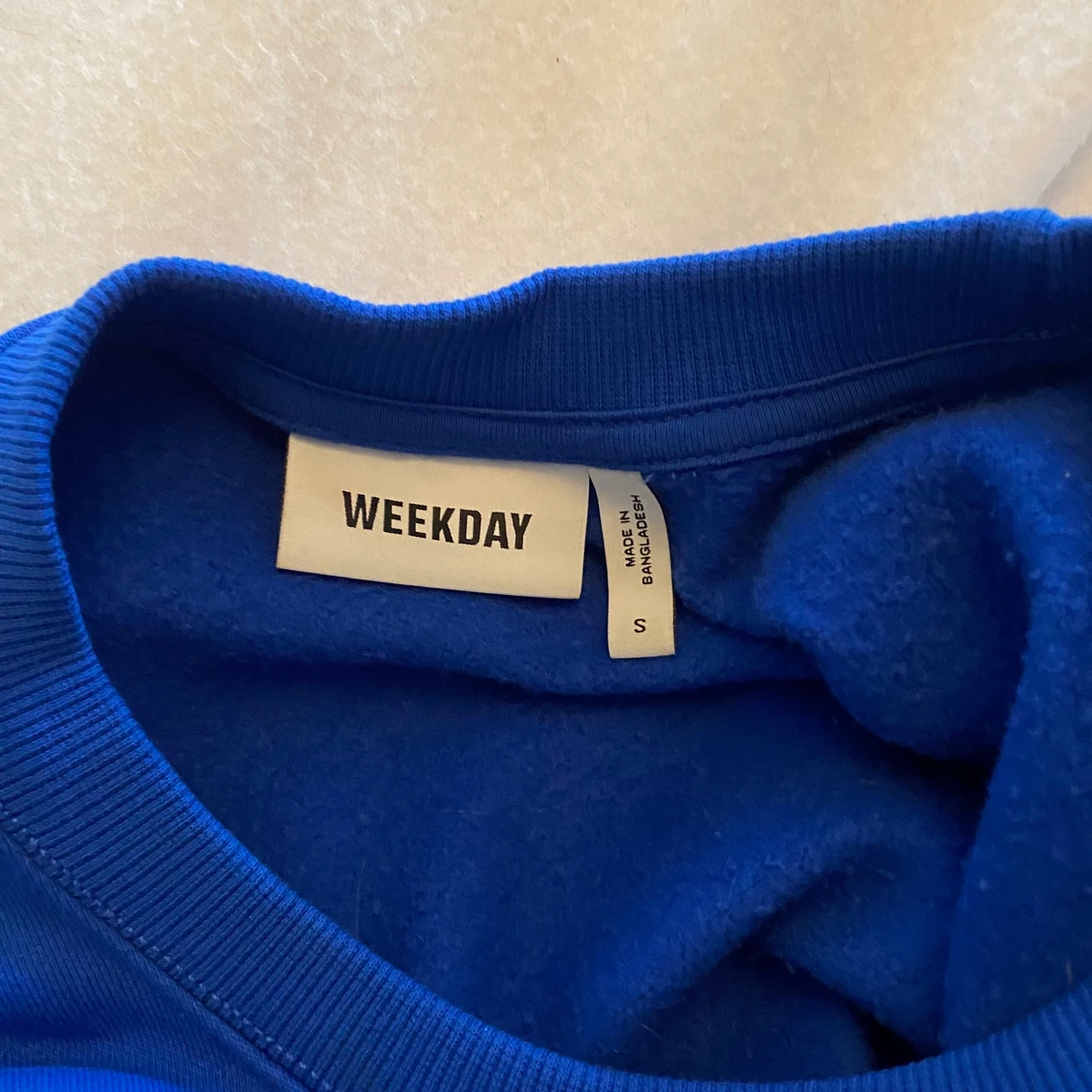 Mörkblå Sweatshirt weekday - 91