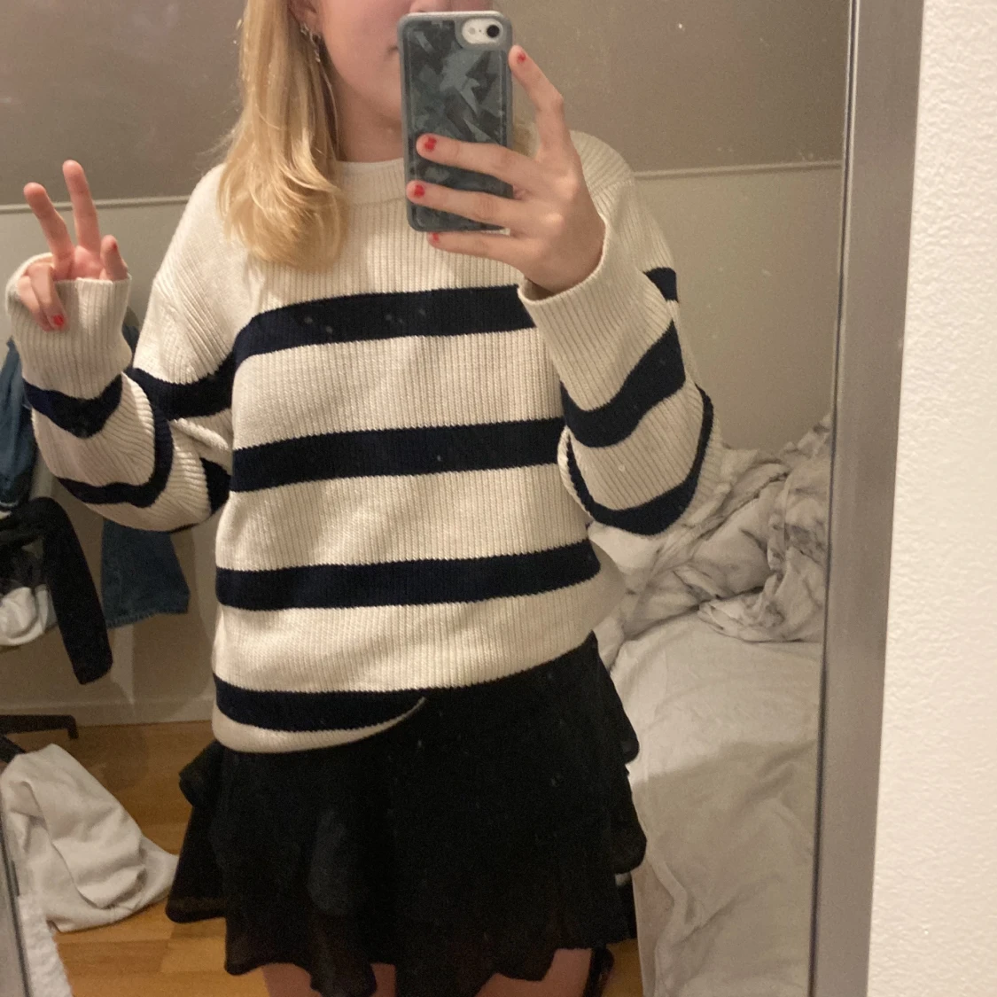 Randig stickad tröja från zara❤️ - 91