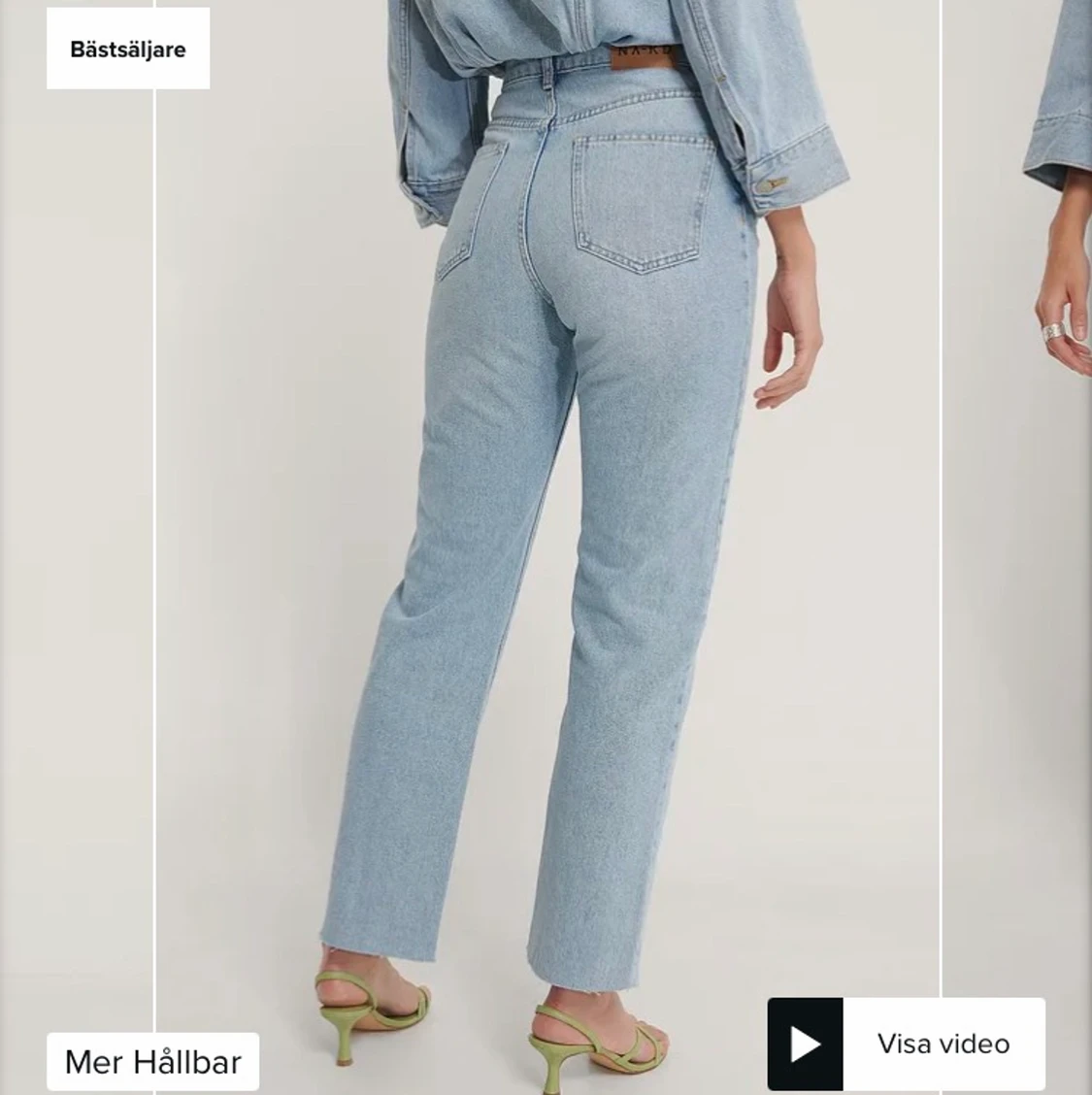 Ekologiska raka jeans NAKD - 90