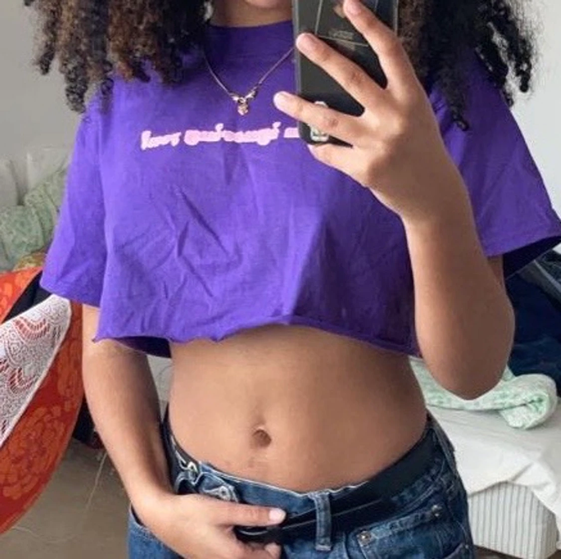 Nice croppad t-shirt - 90