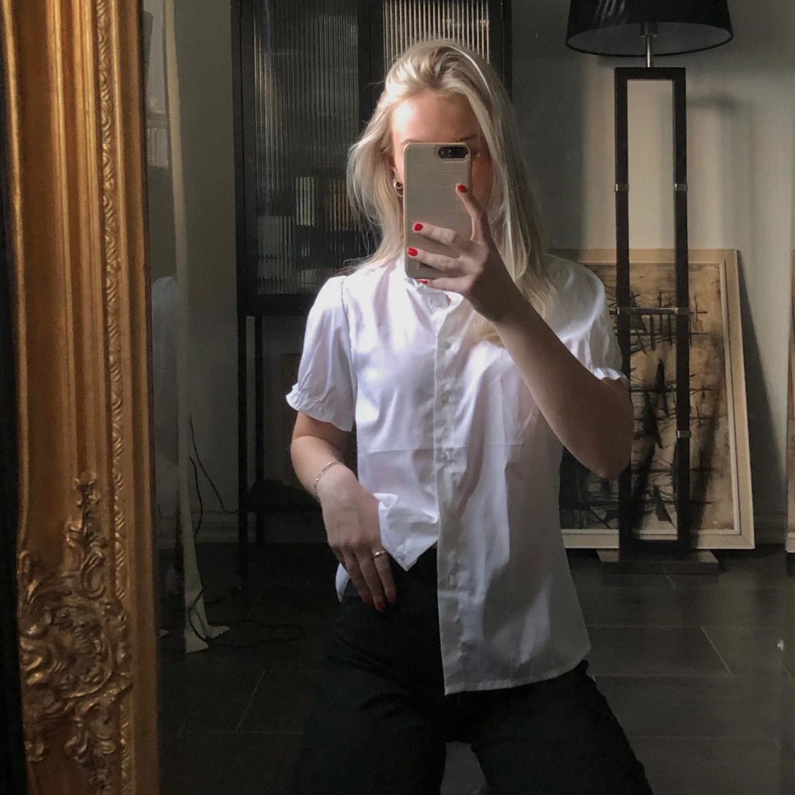 Vit blus strl 32 - 90